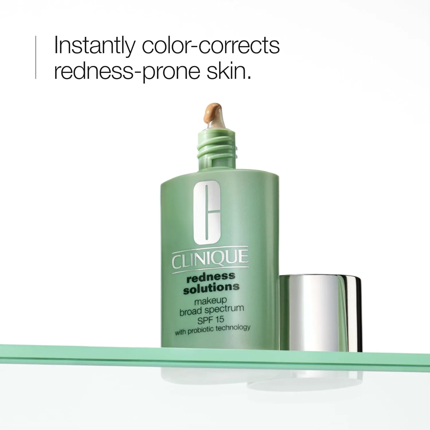 Clinique Redness Solutions Liquid Foundation Makeup Broad Spectrum SPF 15 With Probiotic Technology | Covers Redness   Appropriate For Skin With Rosacea