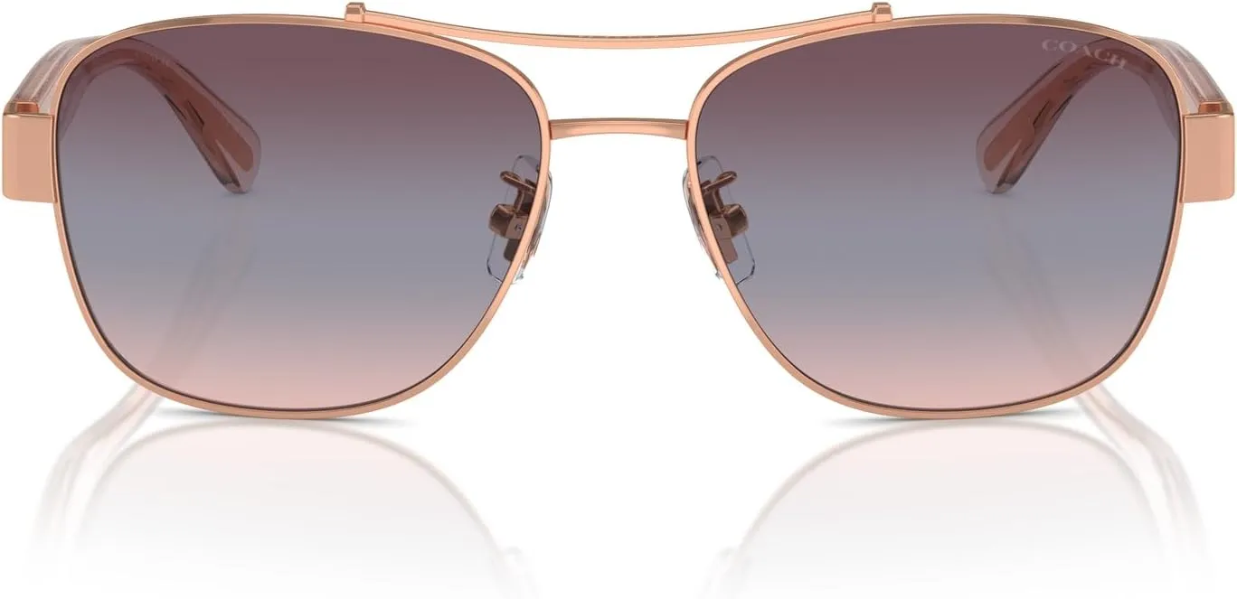 COACH Women's Hc7161 Aviator Sunglasses