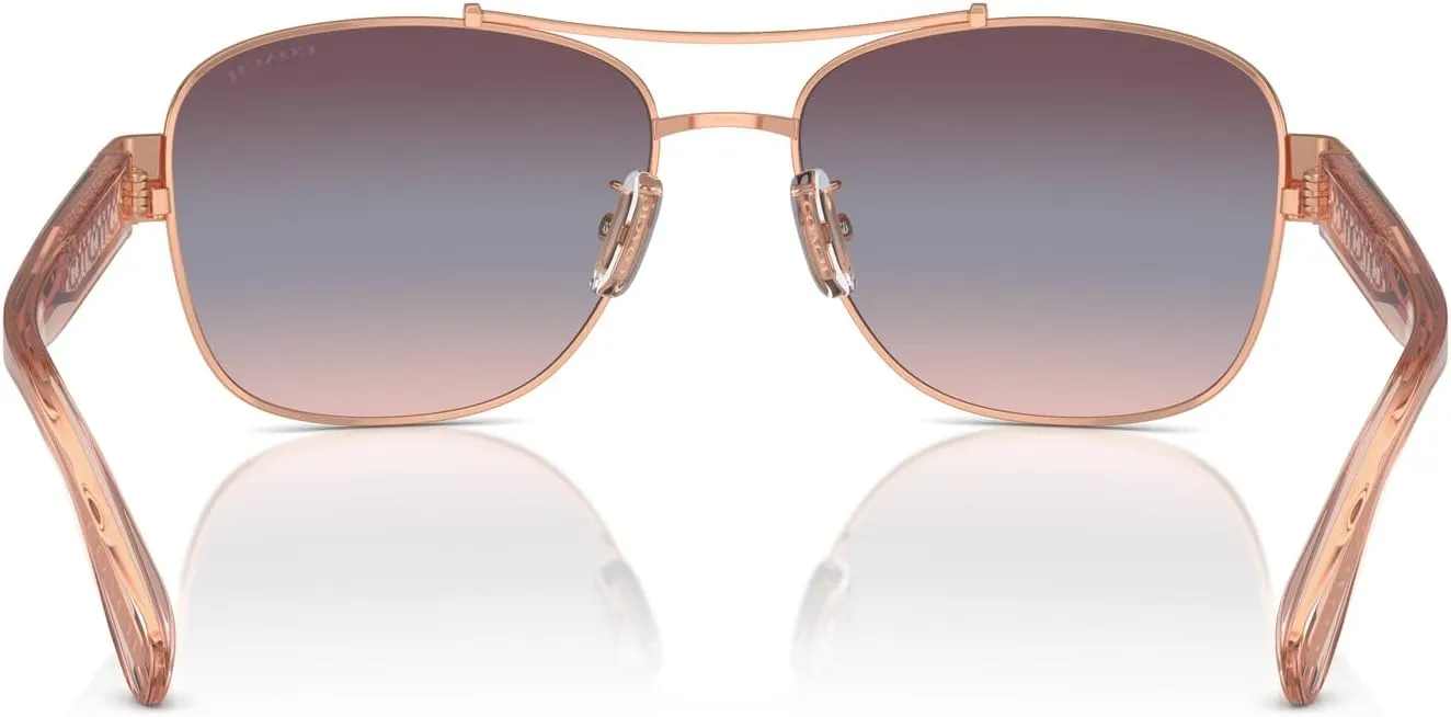 COACH Women's Hc7161 Aviator Sunglasses