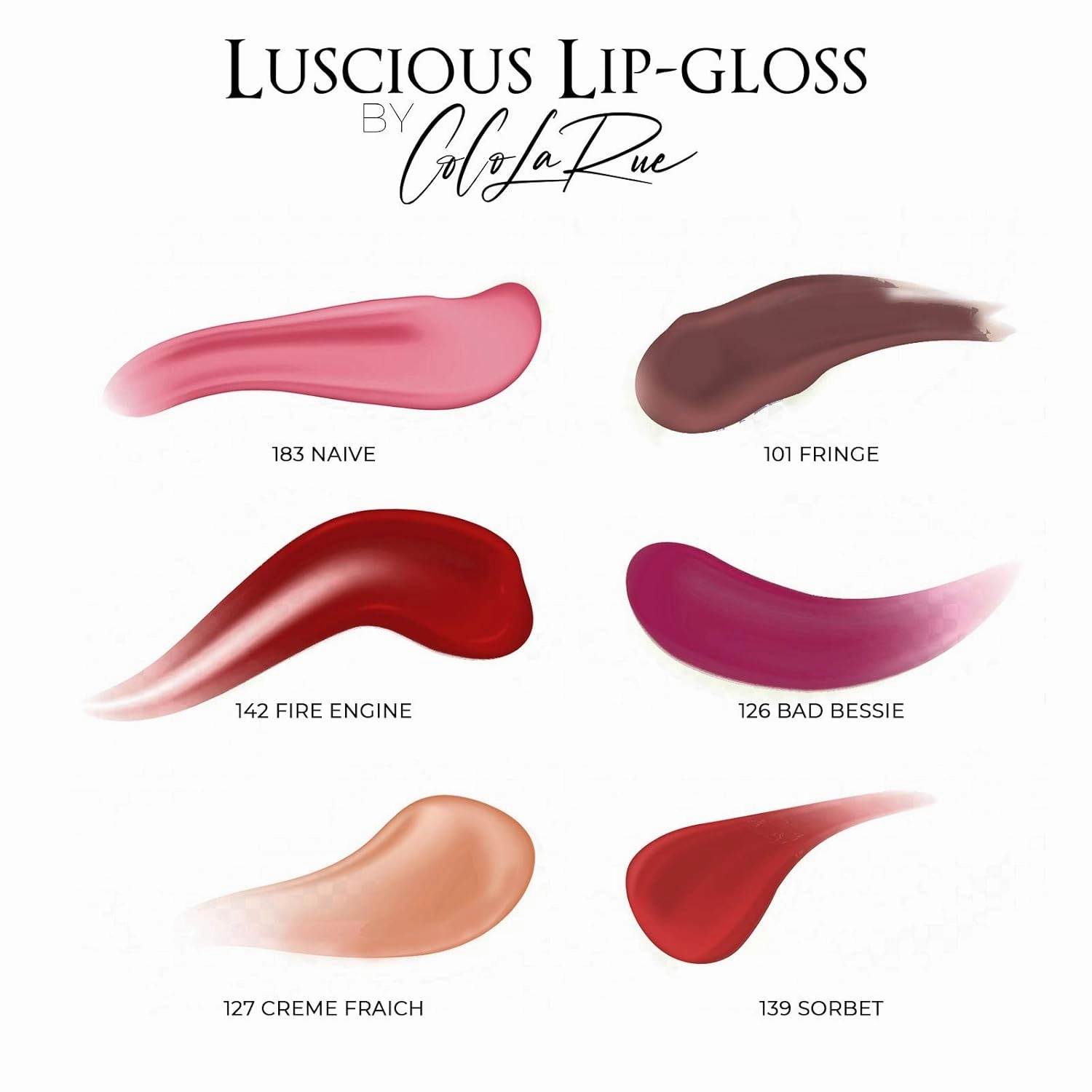 CoCo La Rue Shiny Long Stay Non-Sticky Lip Gloss CoCoLicious Vitamin Oil Enriched Lip Gloss for Women and Girls Sensation Lip Gloss for Rejuvenating Magic (CLR G144 Pink Rocks)