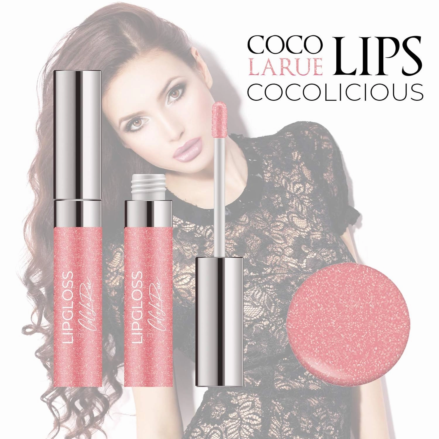 CoCo La Rue Shiny Long Stay Non-Sticky Lip Gloss CoCoLicious Vitamin Oil Enriched Lip Gloss for Women and Girls Sensation Lip Gloss for Rejuvenating Magic (CLR G144 Pink Rocks)