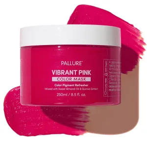 Color Pigment Refresher Mask, Semi Permanent Hair Color Depositing Conditioner, 8.5 Oz Vibrant Pink