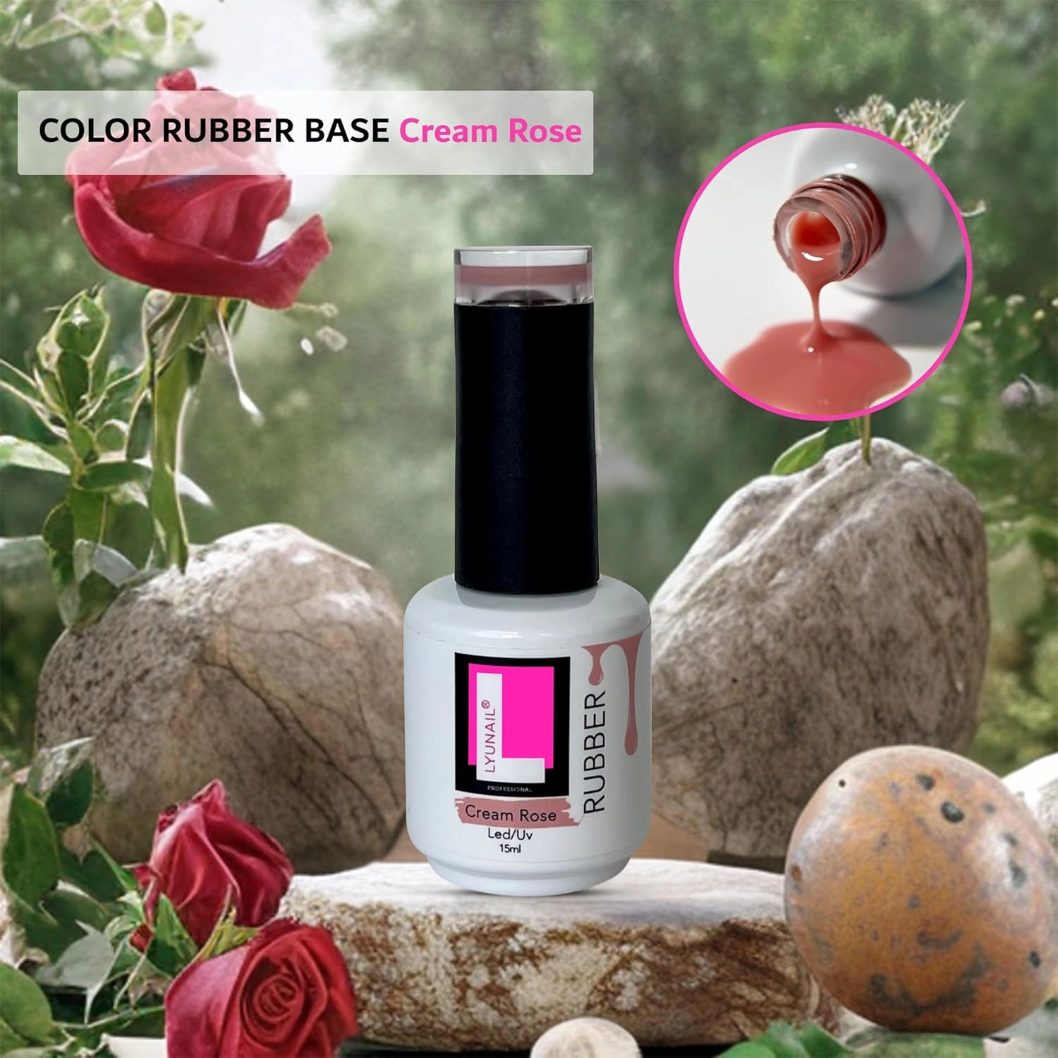 COLOR RUBBER BASE (Creame Rose)