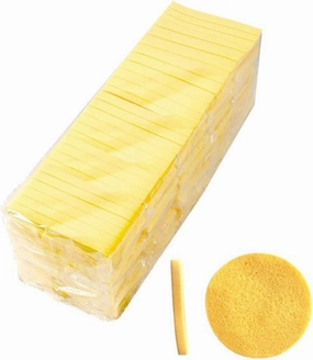 Compressed Facial Sponges,240 Pcs Face Cleansing Sponge Beauty Makeup Round Facial Wash Pads Cosmetic Face Exfoliating for Women,Yellow