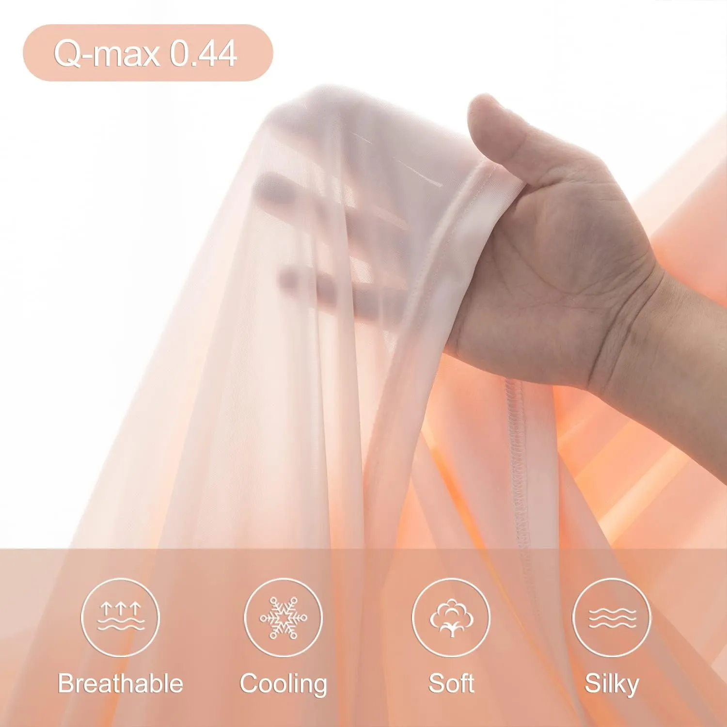Cooling Blanket Queen Size, Summer Blanket with Extreme Thin Design, Japanese Cooling Fiber Absorbs Body Heat, Lightweight Soft Cold Sheet for Sleeping Cool Bed(Queen Size 96" x 90" Pink)