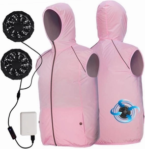 Cooling Vest Fan Waistcoat Evaporative Men's Vest Outdoor Work Reflective