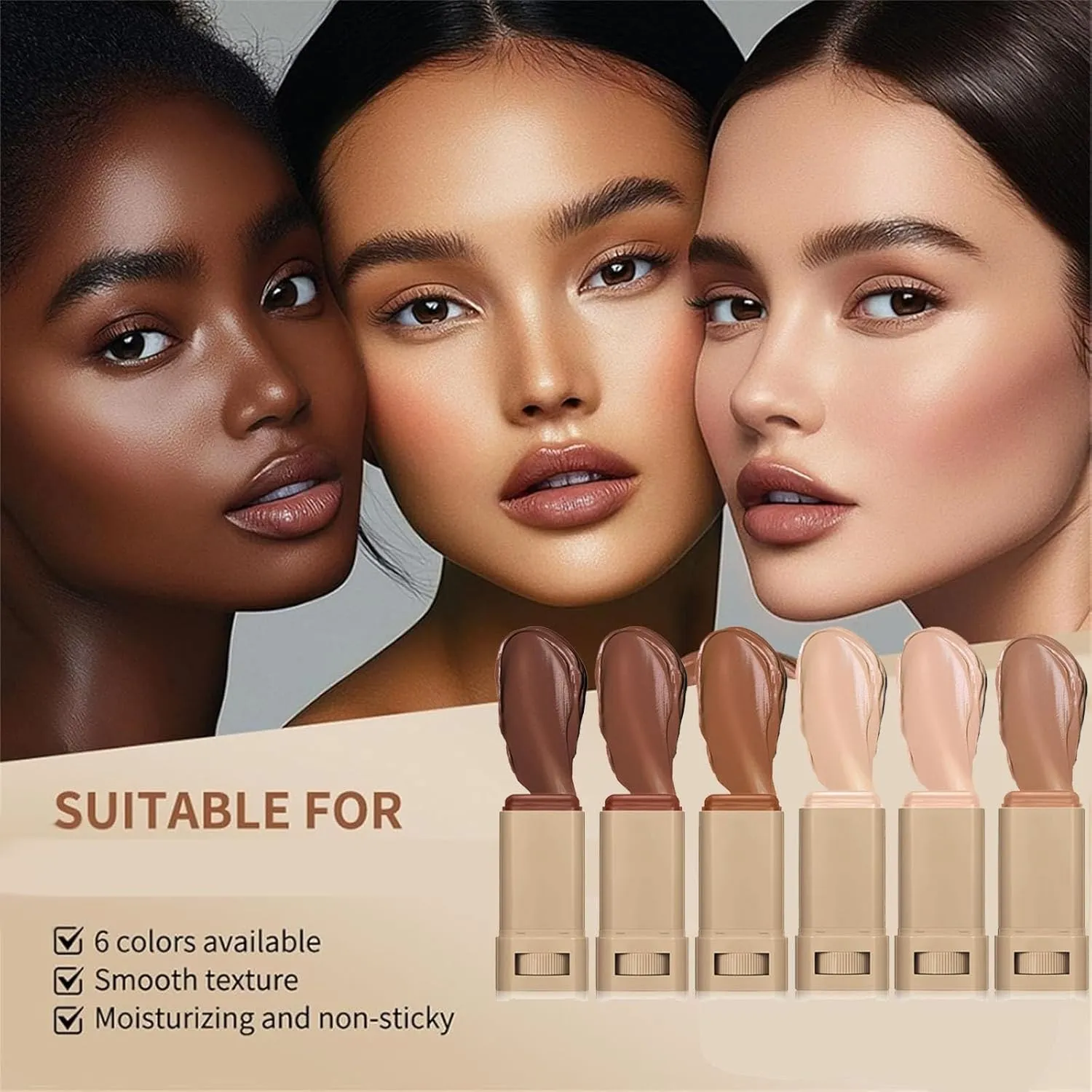 Covebalm Beauty, Makeup Balm for Even Skin Tone, Stick Moisturizing Cream, Lightweight & Natural Finish Makeup (M02, normal)