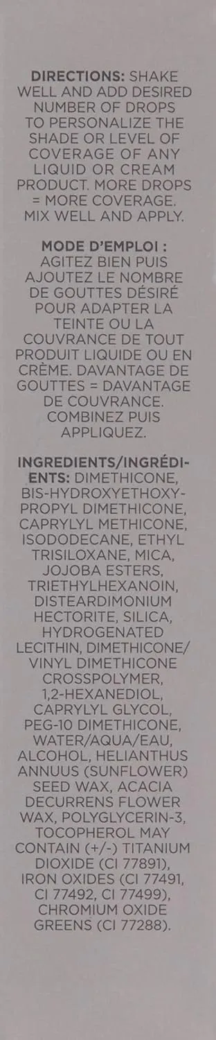 COVER FX Custom Cover Drops, Multi-Use Shade-Adjusting Liquid Foundation and Concealer Makeup, Vegan & Cruelty-Free Lightweight Skin Enhancer, 0.25 Fl Oz, N Deep 2