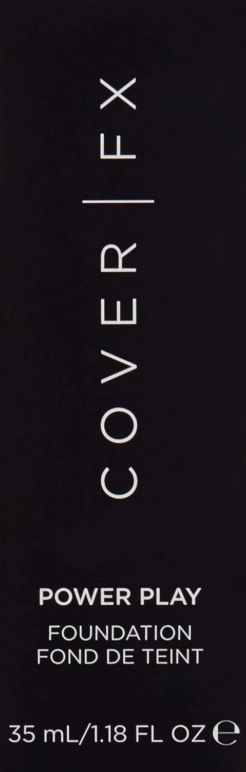 Cover FX Power Play Foundation: Full Coverage, Waterproof, Sweat-proof and Transfer-Proof Liquid Foundation For All Skin Types G80, 1.18 fl. oz.