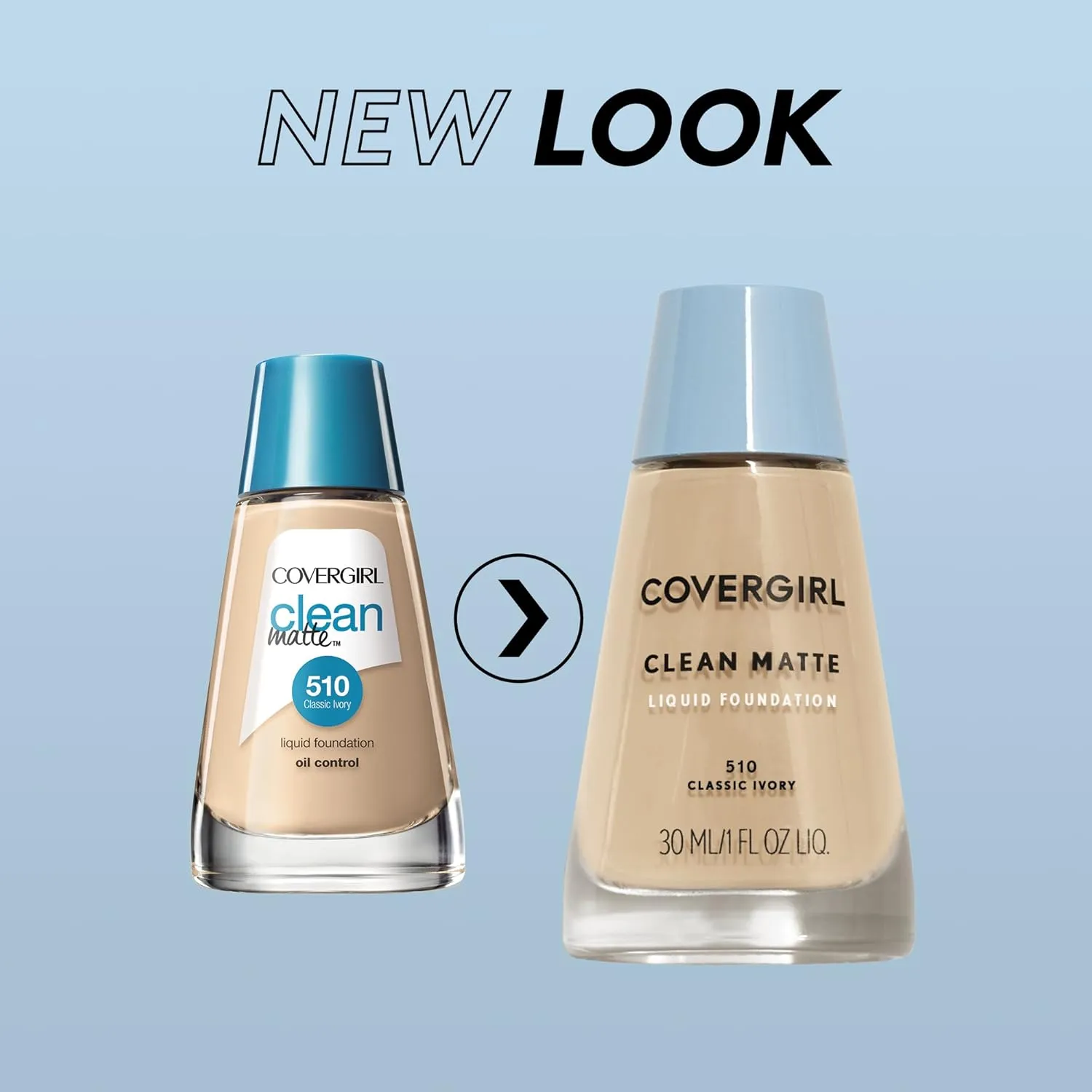 COVERGIRL Clean Matte Liquid Foundation 535 Medium Light, 1 oz (packaging may vary)