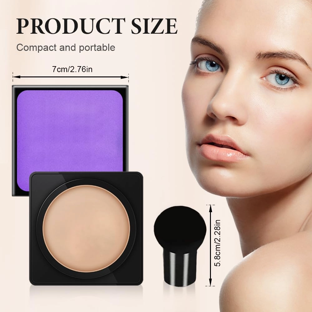 Cream Flawless Radiant Skin Instantly, 2025 New Cream Waterproof Oil Control Moisturizing Concealer, Foundation Makeup CC Facial Creams BB Facial Creams (Ivory white 2 PCS)