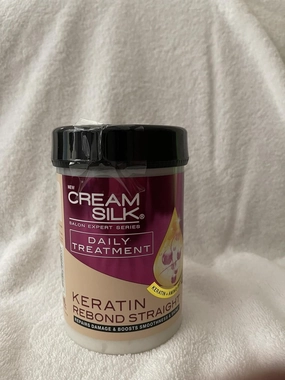 Cream Silk Keratin and Collagen Daily Hair Treatment, 650ml, for Damaged Salon-Treated Hair, Red