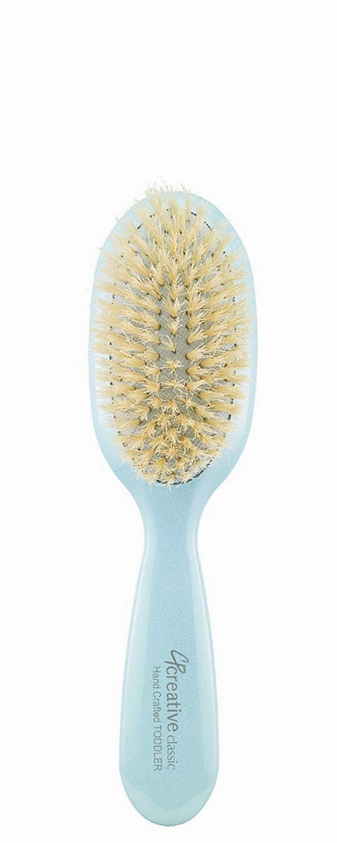 Creative Hair Tools Classic Baby/Toddler Gentle Boar Bristle Hair Blue