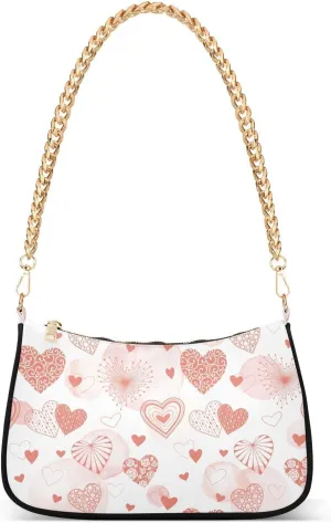 Cross Body Bag Cute Vintage Flowers Tote Bag Chain Bag Shoulder Bag Handbag Purse for Women