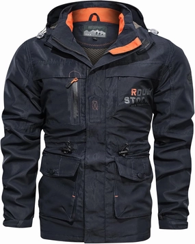 Ctreela Outdoor Hard Shell Jacket for Men's Military Tactical Windproof Jackets Army Hiking Climbing Heavy Duty Outerwear
