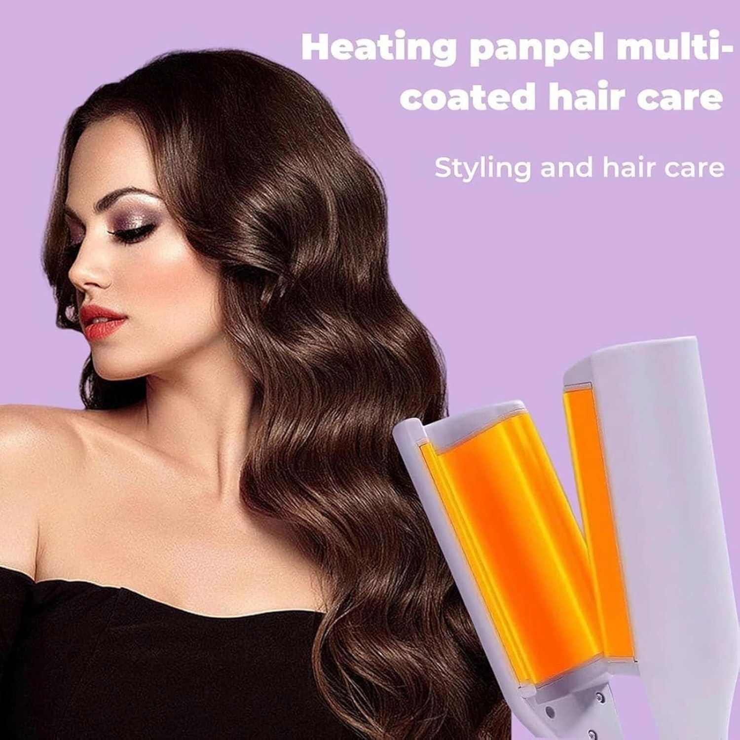 Curluxe French Curls Iron – Create Frizz-Free Waves & Curls in Fast Seconds, Adjustable Temp, for Luster Hair, Travel-Friendly Curling Iron