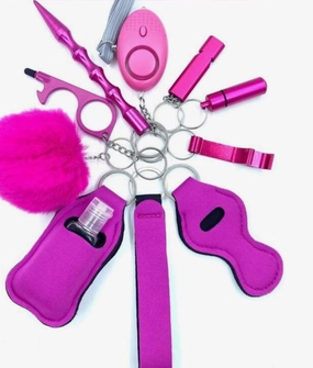 Dark Pink Keychain
