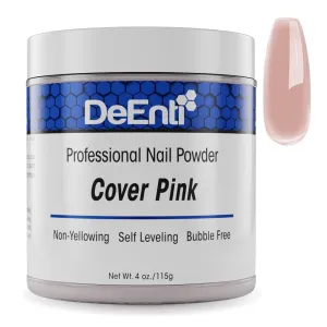 DeEnti Acrylic Nail Powder, 4oz Cover Pink Acrylic Powder Dip for Nails, Long Lasting Salon Quality, Bubble Free Professional Manicures, Fake Nails, Carving & Extensions
