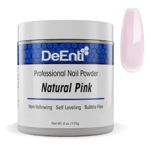 DeEnti Acrylic Nail Powder, 4oz Natural Pink Acrylic Powder Dip for Nails, Long Lasting Salon Quality, Bubble Free Professional Manicures, Fake Nails, Carving & Extensions