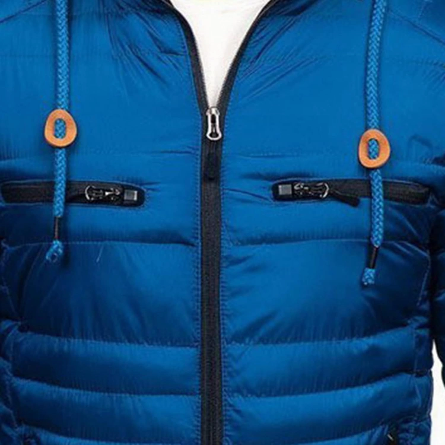 Dgoopd Men's Packable Puffer Jacket Detachable Hood Lightweight Winter Jacket Down Bubble Coat Winter Quilted Padded Jacket