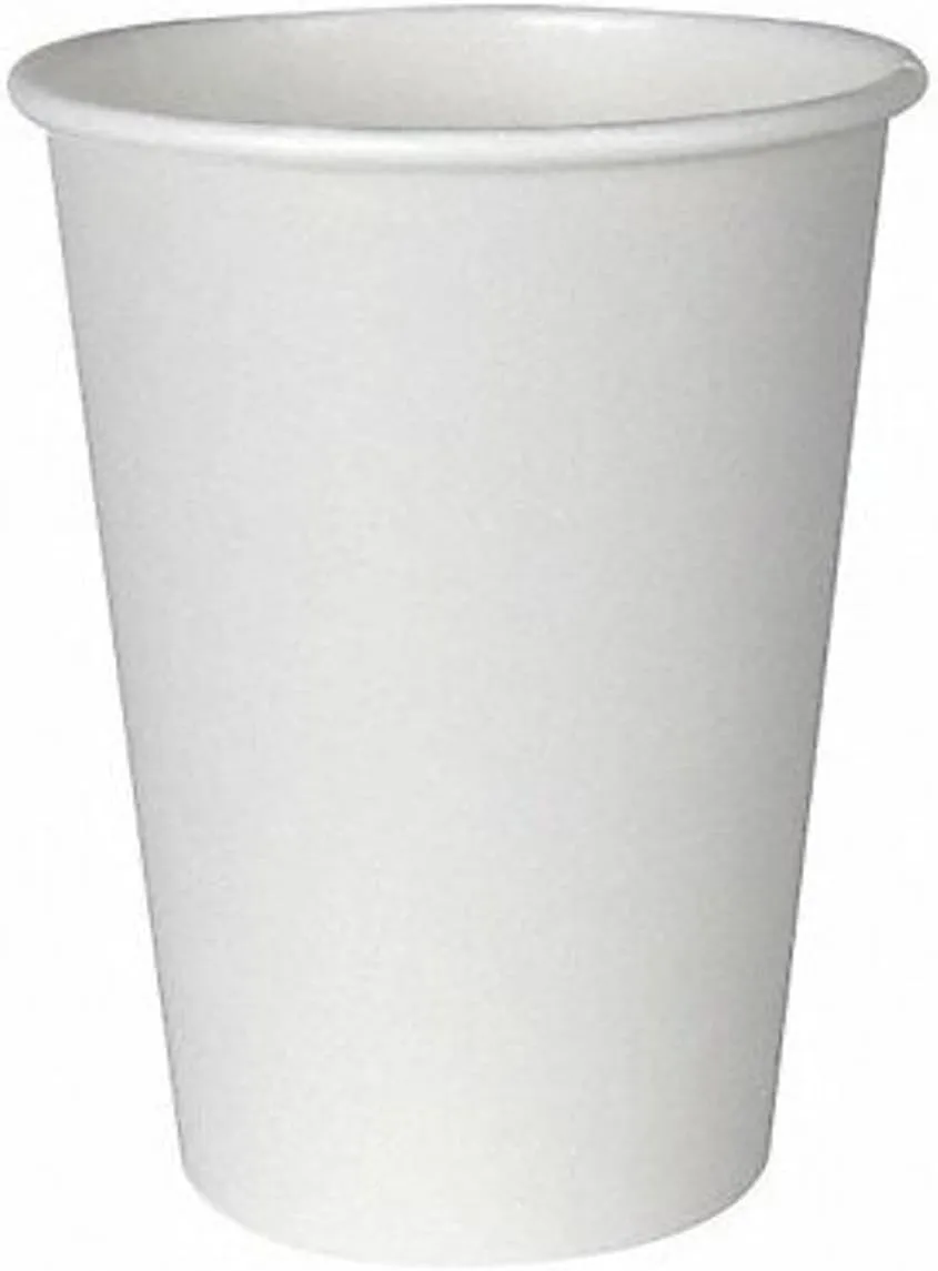 Dixie 12 oz Paper Coffee Cups By GP PRO, White, 1000 Count (50 Disposable Cups Per Sleeve, 20 Sleeves Per Case), 2342W