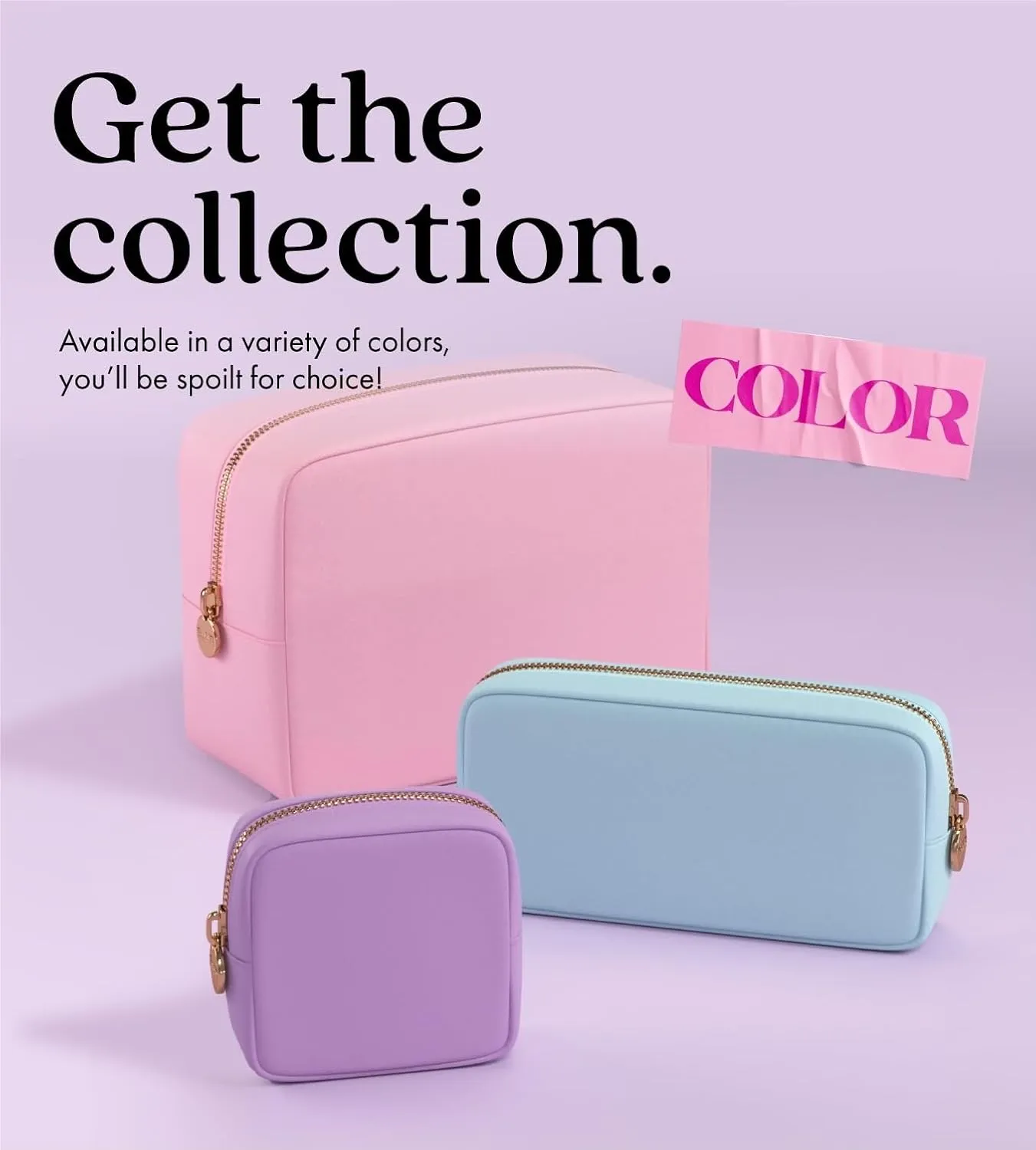 Embla Makeup Bag Travel Cosmetics Pouch and Toiletry Bag, Nylon Zipper Pouch Purse, Cute Make Up Organizer Storage Tote for Women Girls, Waterproof Travel Skincare Case, Large Makeup Bags, Plum