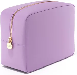 Embla Makeup Bag Travel Cosmetics Pouch and Toiletry Bag, Nylon Zipper Pouch Purse, Cute Make Up Organizer Storage Tote for Women Girls, Waterproof Travel Skincare Case, Large Makeup Bags, Plum