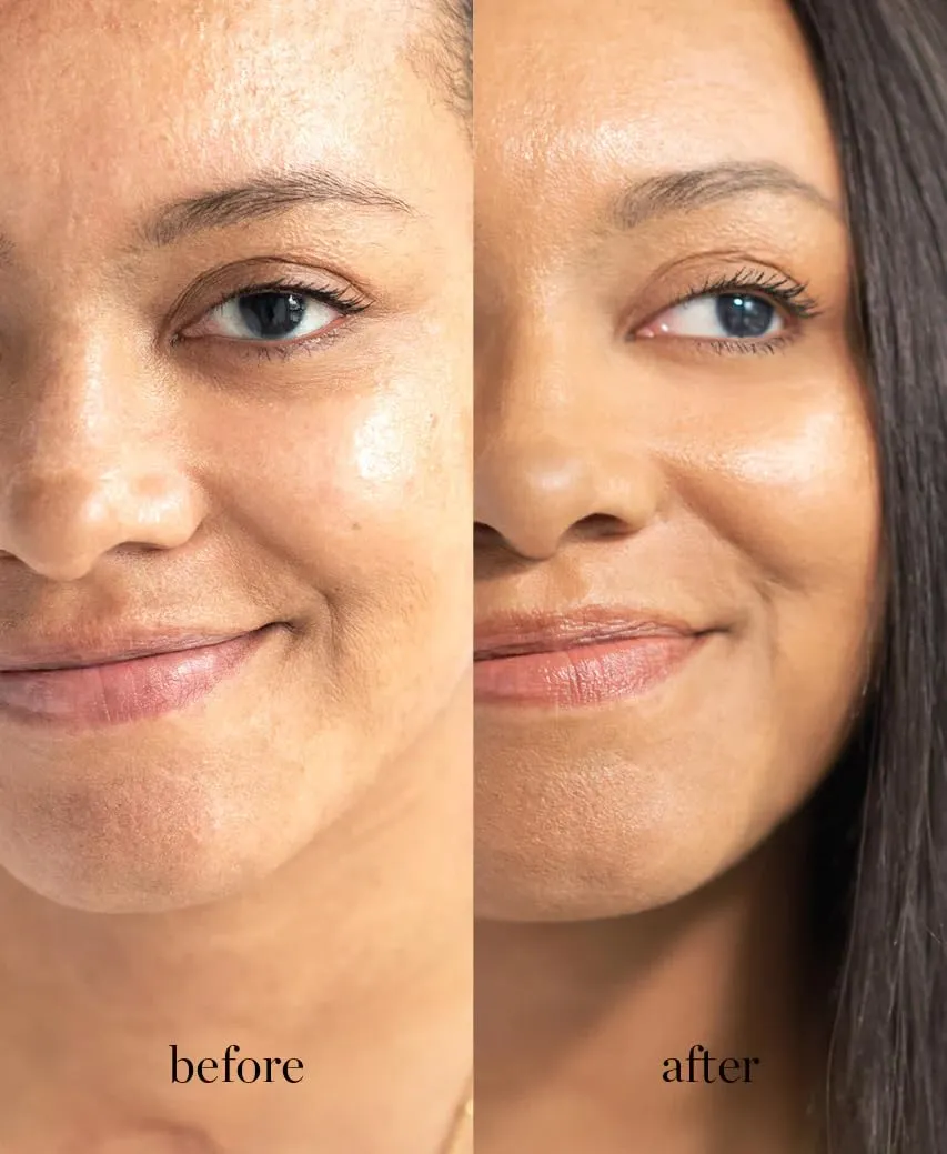 Ere Perez - Natural Oat Milk Liquid Foundation | Breathable, Buildable, Med-Full Coverage, Dewy | Peach Extract, Vit. E | Vegan, Cruelty-Free, Clean Beauty (Mocha | gold-dark neutral, 1fl oz | 30ml)