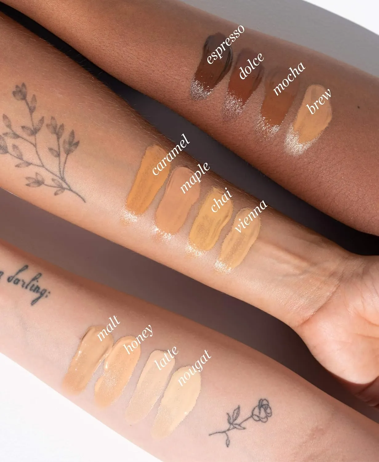 Ere Perez - Natural Oat Milk Liquid Foundation | Breathable, Buildable, Med-Full Coverage, Dewy | Peach Extract, Vitamin E | Vegan, Cruelty-Free, Clean Beauty (Brew | golden neutral, 1 fl oz | 30 ml)