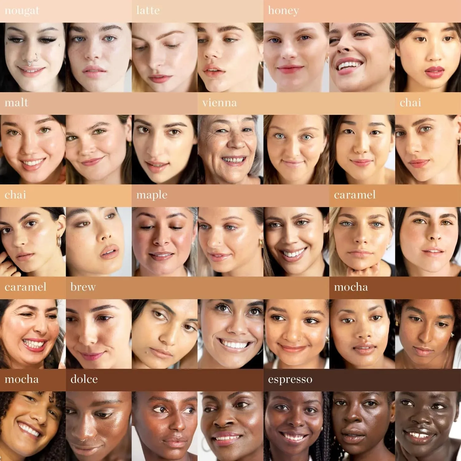 Ere Perez - Natural Oat Milk Liquid Foundation | Breathable, Buildable, Med-Full Coverage, Dewy | Peach Extract, Vitamin E | Vegan, Cruelty-Free, Clean Beauty (Brew | golden neutral, 1 fl oz | 30 ml)