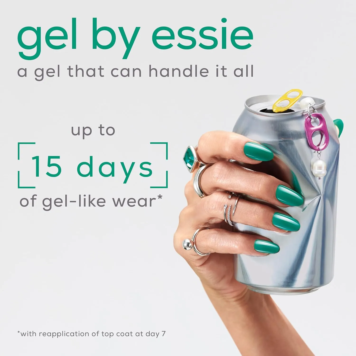 essie Gel Couture Nail Polish, Long Lasting Pink Nail Polish, Vegan, You Can-dy It, 0.46 fl oz