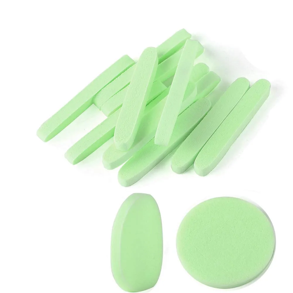 Facial Sponge Compressed,120 Count PVA Professional Makeup Removal Round Face Wash Sponges Spa Pads Exfoliating Cleansing for Women,Green