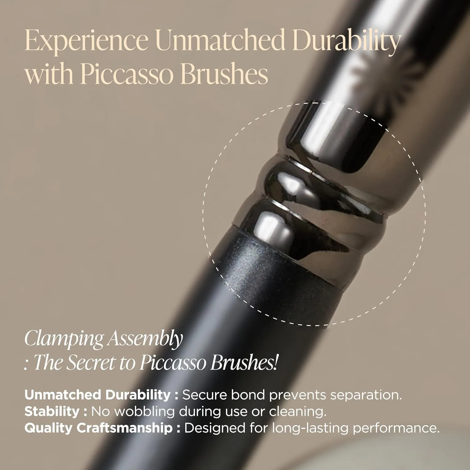 FB33 Foundation Brush – Tapping Cover Brush for Liquid & Cream Foundation, Fills Pores with Soft Bristles for Smooth and Flawless Face Makeup, Professional Korean Beauty Tool