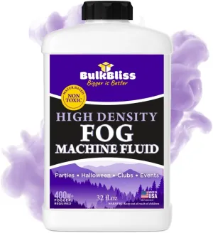 Fog Machine Fluid, Indoor Liquid Formula for Parties and Events, High Density Smoke, 32oz (Quart)
