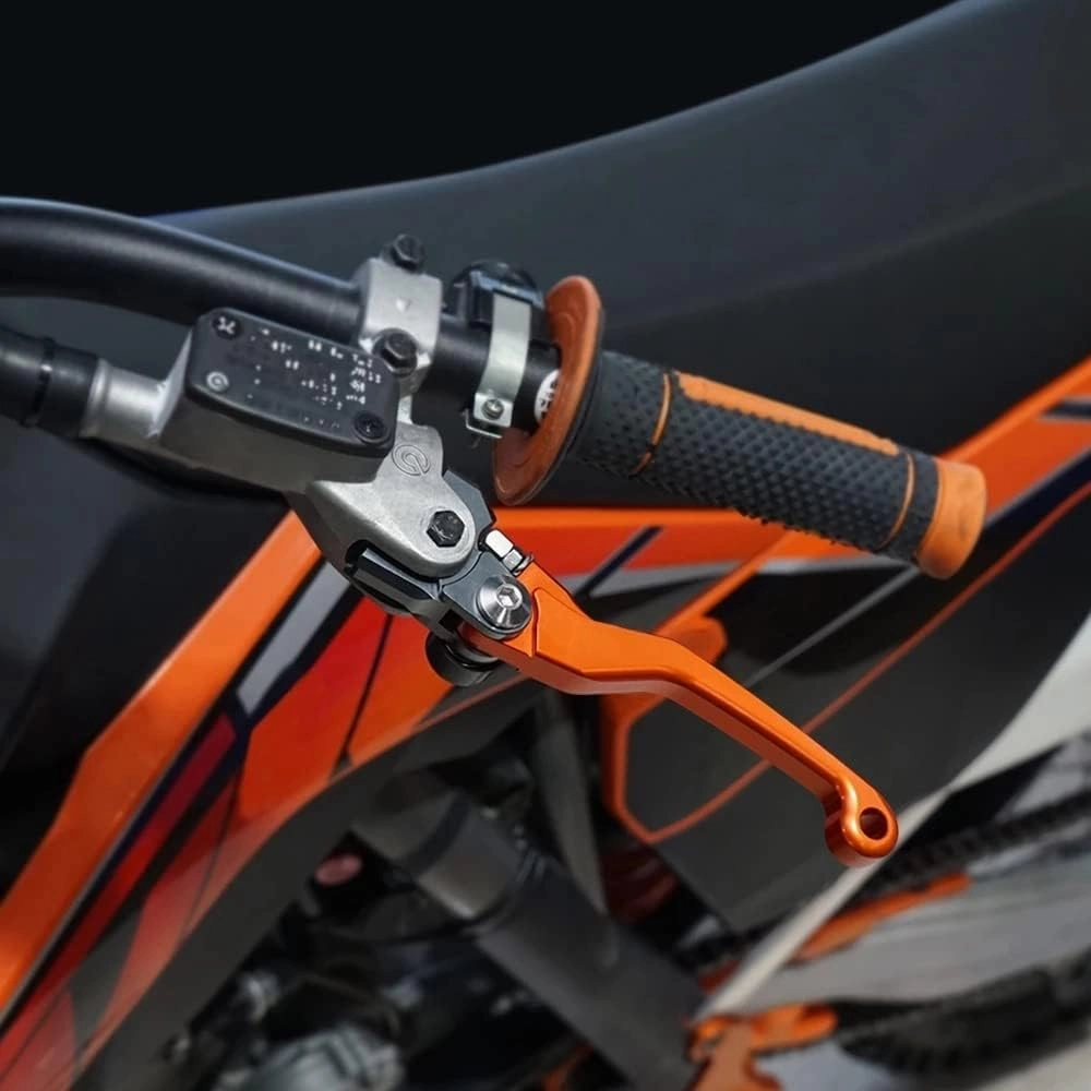 for Yama&ha YZ250F 2001 2002 2003 2004 2005 2006 Motocross Dirt Bike CNC Aluminum Brake Levers Foldable Lever Motorcycle Pivot Lever Motorcycle Hand Levers(G)(Black)