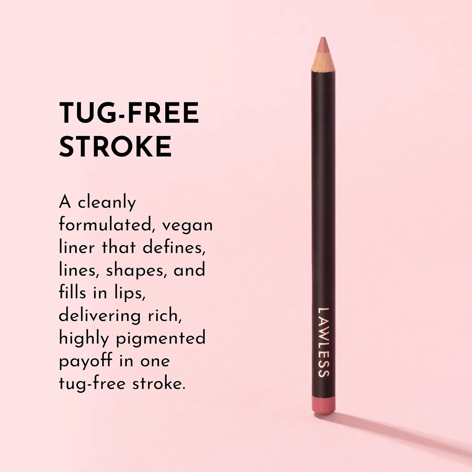 Forget the Filler Definer Liner - Pink Sand - Premium Lip Liner with Natural Ingredients to Provide a Smooth Look with a Satin Finish, Clean Makeup with Tug-Free Application - 0.04 oz