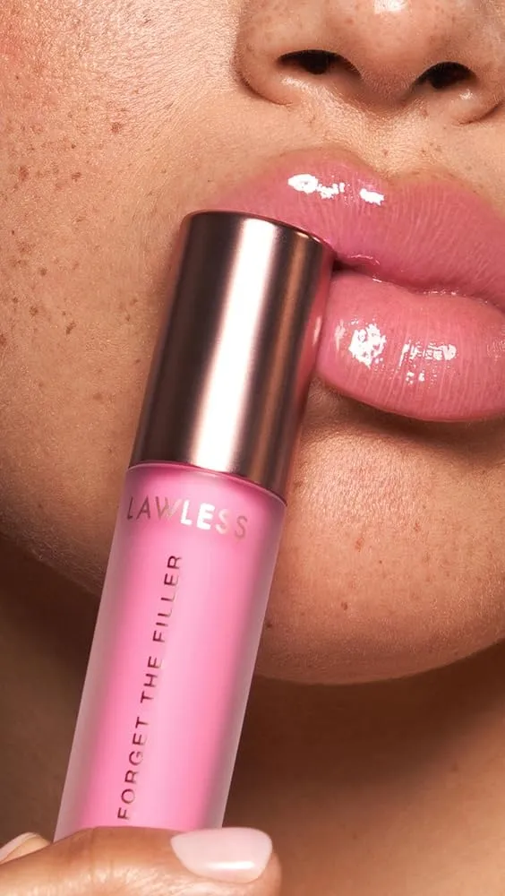 Forget the Filler Lip Plumping Line Smoothing Gloss - Daisy Pink - Premium Volumizing Lip Gloss with Natural Ingredients Designed to Plump, Firm, and Hydrate Lips 0.11 oz