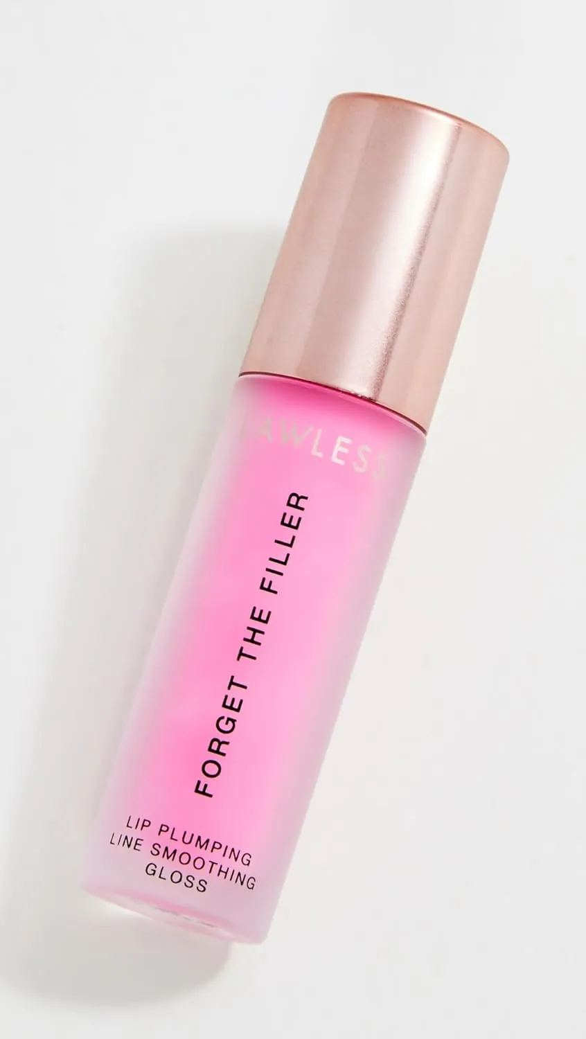 Forget the Filler Lip Plumping Line Smoothing Gloss - Daisy Pink - Premium Volumizing Lip Gloss with Natural Ingredients Designed to Plump, Firm, and Hydrate Lips 0.11 oz
