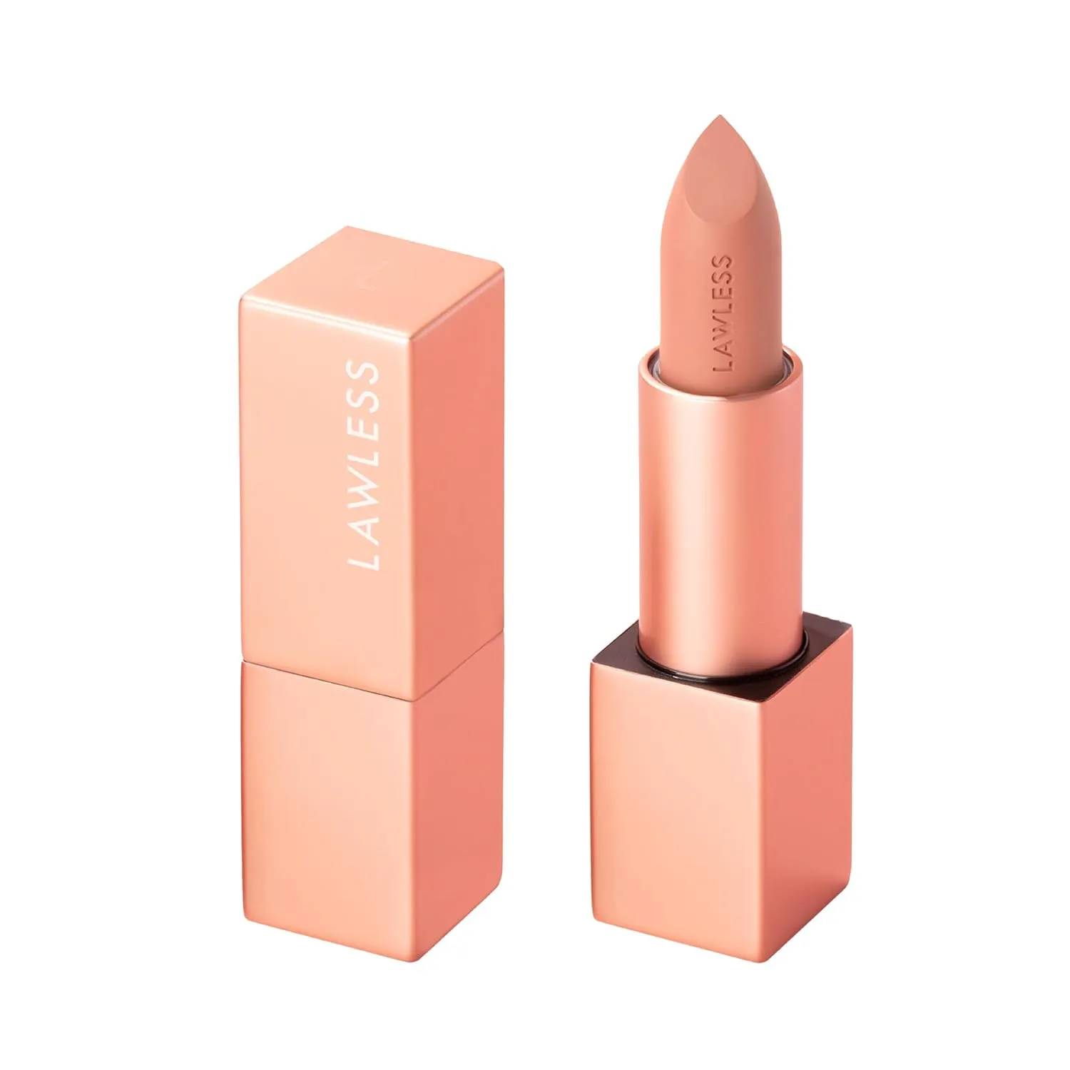 Forget the Filler Lip-Plumping Line-Smoothing Satin Cream Lipstick, Fawn, Pink, 0.1 Ounce