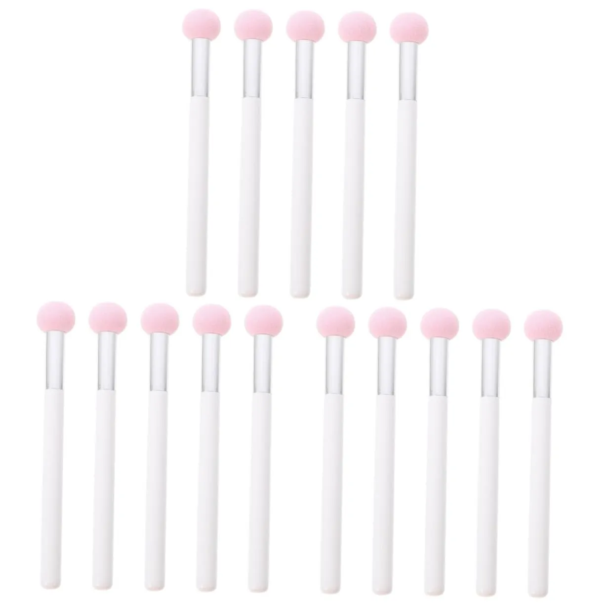 FRCOLOR 15pcs Mushroom Makeup Sponge Applicators for Foundation Concealer Washable Puff for Natural Blending and Sharing Soft Nbr Material Handle