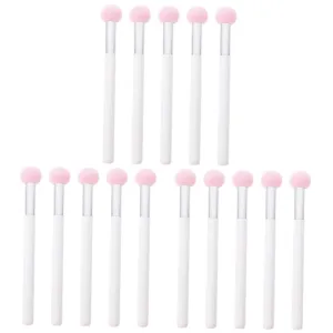 FRCOLOR 15pcs Mushroom Makeup Sponge Applicators for Foundation Concealer Washable Puff for Natural Blending and Sharing Soft Nbr Material Handle