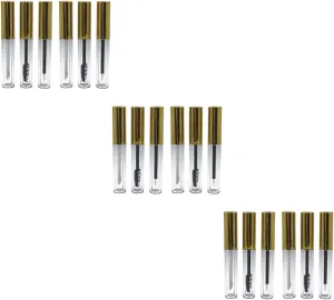FRCOLOR 18 Pcs Empty Mascara Tube Empty Lipstick Container Empty Mascara Bottle Eyelash Brush Bottles Empty Makeup Bottles Empty Lip Gloss Containers for Diy Mascara Bottles Filling Cream
