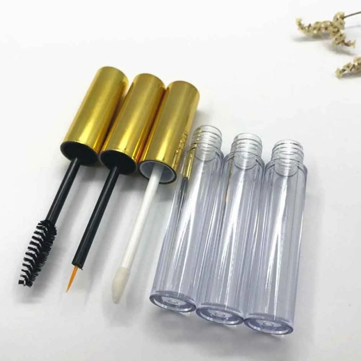 FRCOLOR 18 Pcs Empty Mascara Tube Empty Lipstick Container Empty Mascara Bottle Eyelash Brush Bottles Empty Makeup Bottles Empty Lip Gloss Containers for Diy Mascara Bottles Filling Cream