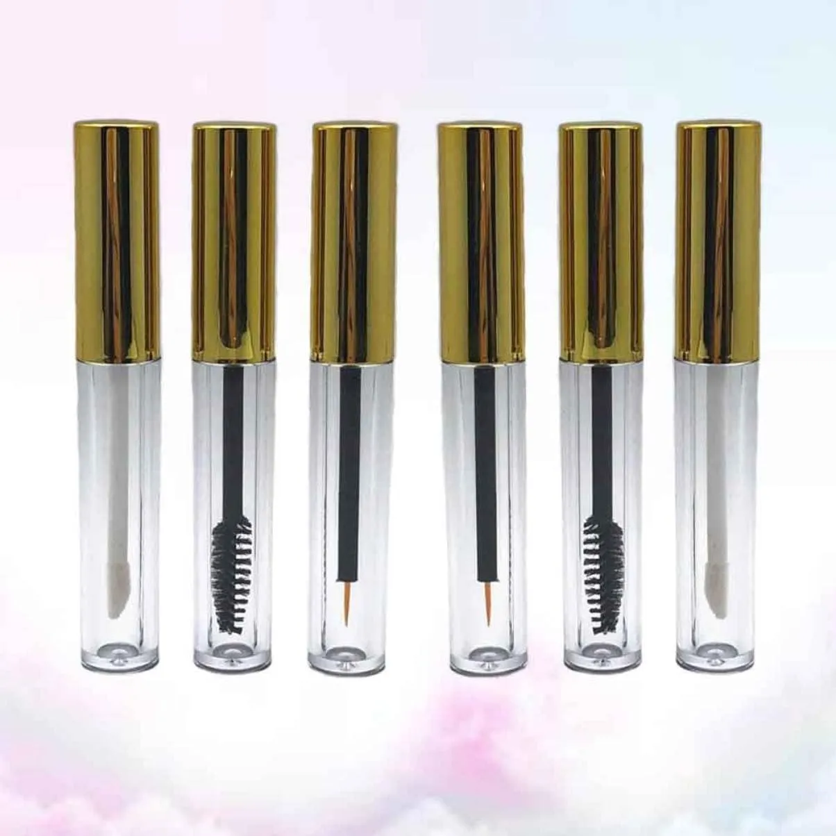 FRCOLOR 18 Pcs Empty Mascara Tube Empty Lipstick Container Empty Mascara Bottle Eyelash Brush Bottles Empty Makeup Bottles Empty Lip Gloss Containers for Diy Mascara Bottles Filling Cream