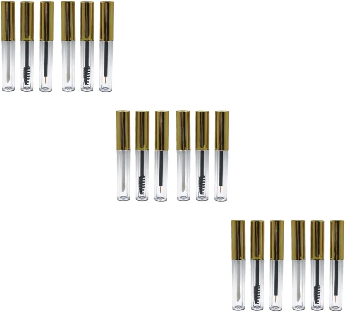 FRCOLOR 18 Pcs Empty Mascara Tube Empty Lipstick Container Empty Mascara Bottle Eyelash Brush Bottles Empty Makeup Bottles Empty Lip Gloss Containers for Diy Mascara Bottles Filling Cream