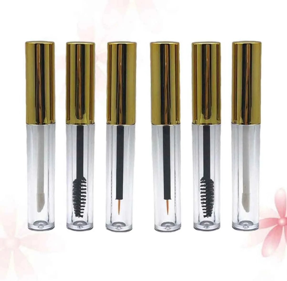FRCOLOR 18 Pcs Empty Mascara Tube Empty Lipstick Container Empty Mascara Bottle Eyelash Brush Bottles Empty Makeup Bottles Empty Lip Gloss Containers for Diy Mascara Bottles Filling Cream