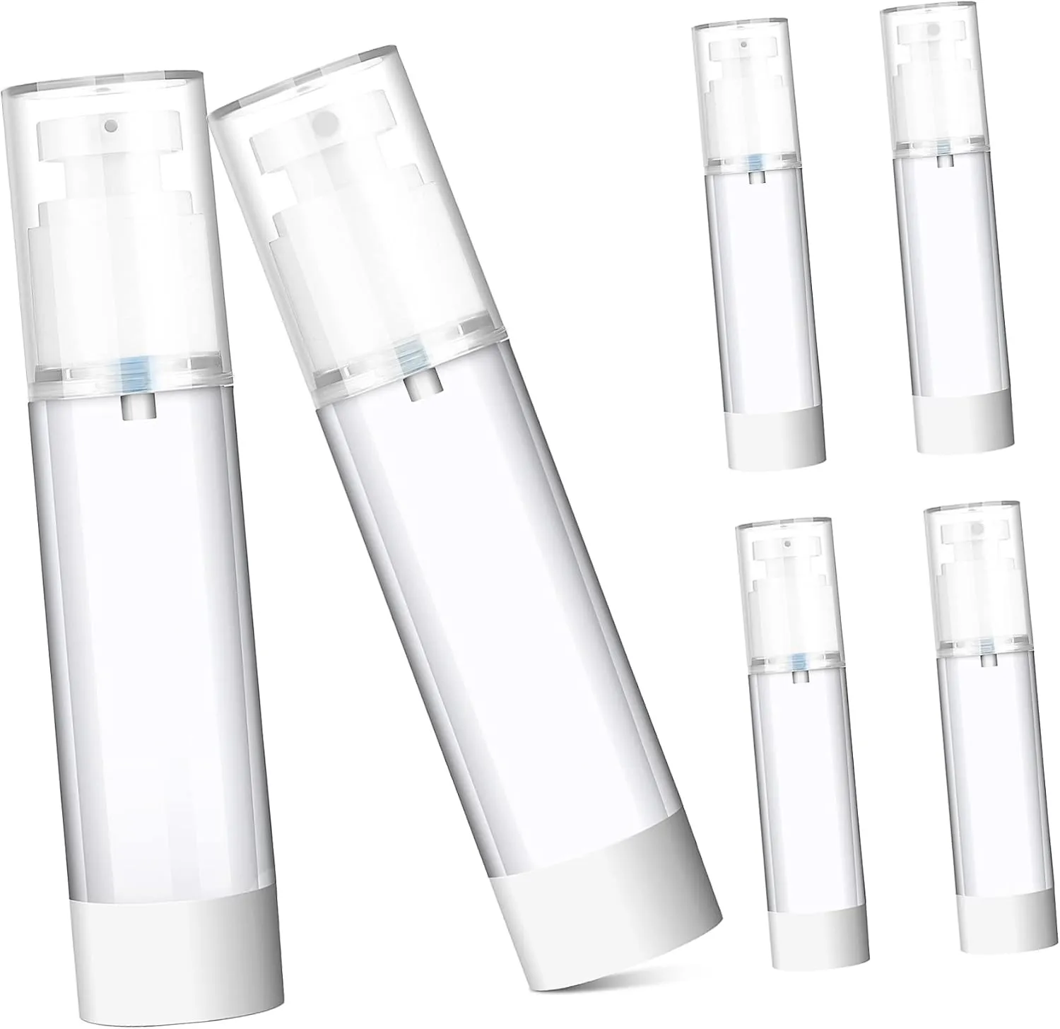 FRCOLOR 6 Pcs Travel Bottles Leak Lotion Bottles Squeeze for Serums Toner Makeup Remover Lightweight Cosmetic Containers for Home Office Gym and Travel