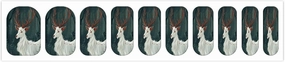 Fur and Red Ears Nail Stickers Manicure Decoration with 5 Boxes Full Wrap Self-Adhesive Nail Strips Easy to Apply & Remove Long Lasting Polish Strips for Women Gifts