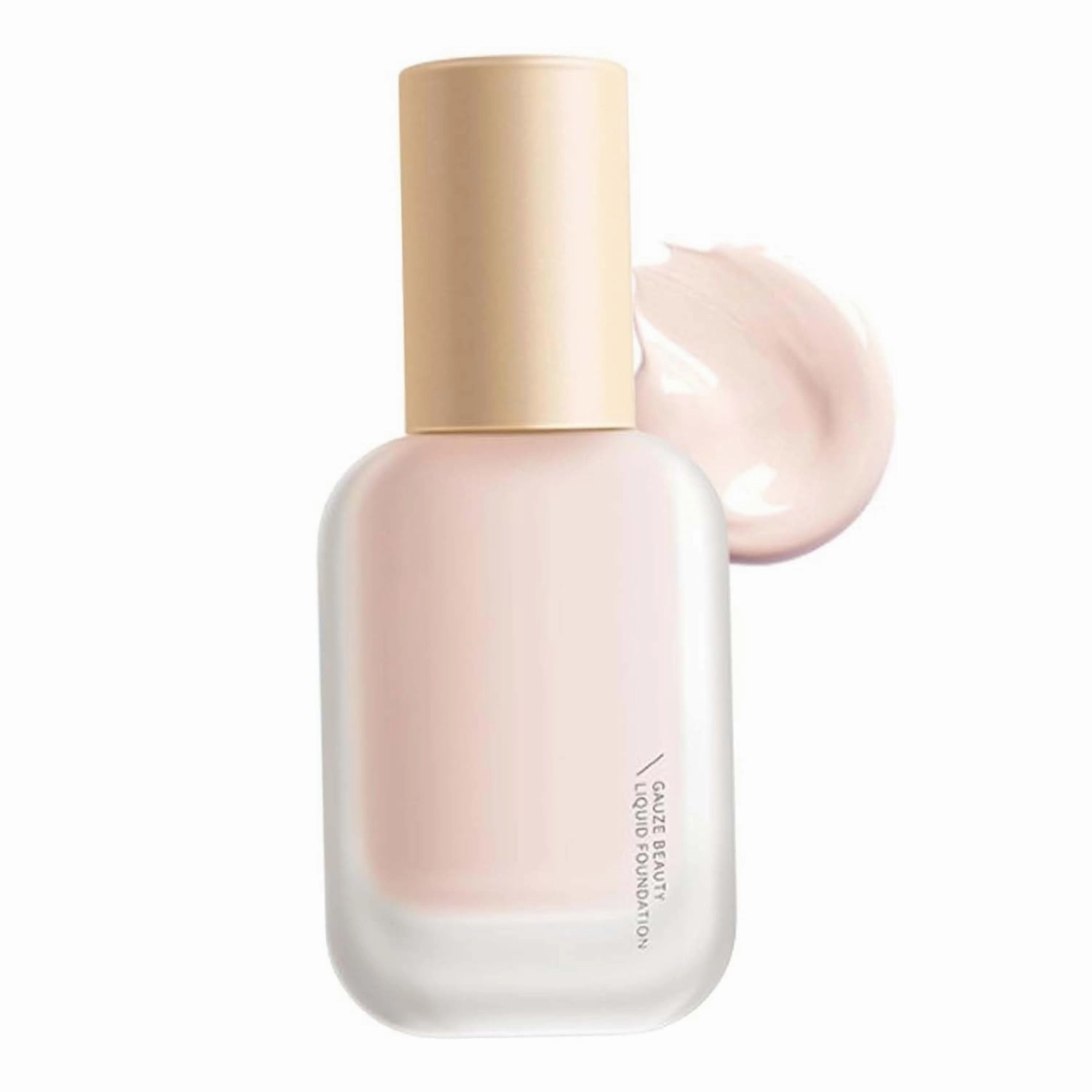 Glow All Day Long Gauze Beauty Liquid Foundation, Liquid Foundation, Oil-Free, Hydrating, Dewy Finish, Easy Application (02# Ivory)