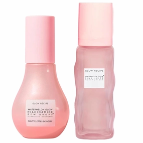 Glow Recipe Niacinamide Dew Drops Serum (40 ml)   Pink Juice Hydrating Face Moisturizer (50 ml) - Lightweight, Fast-Absorbing Daily Moisturizer for Dry Skin